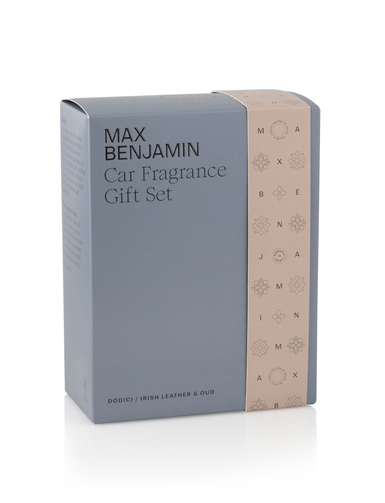 Max Benjamin Auto-Duftspender Geschenkset Dodici & Irish Leather & Oud