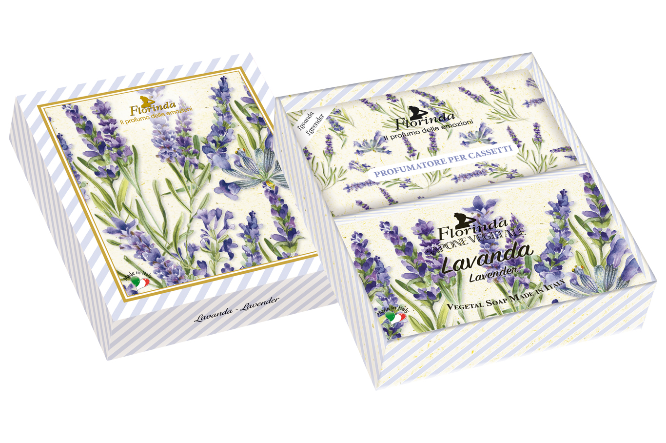 Florinda Geschenkset Seife & Duftsachets Lavanda