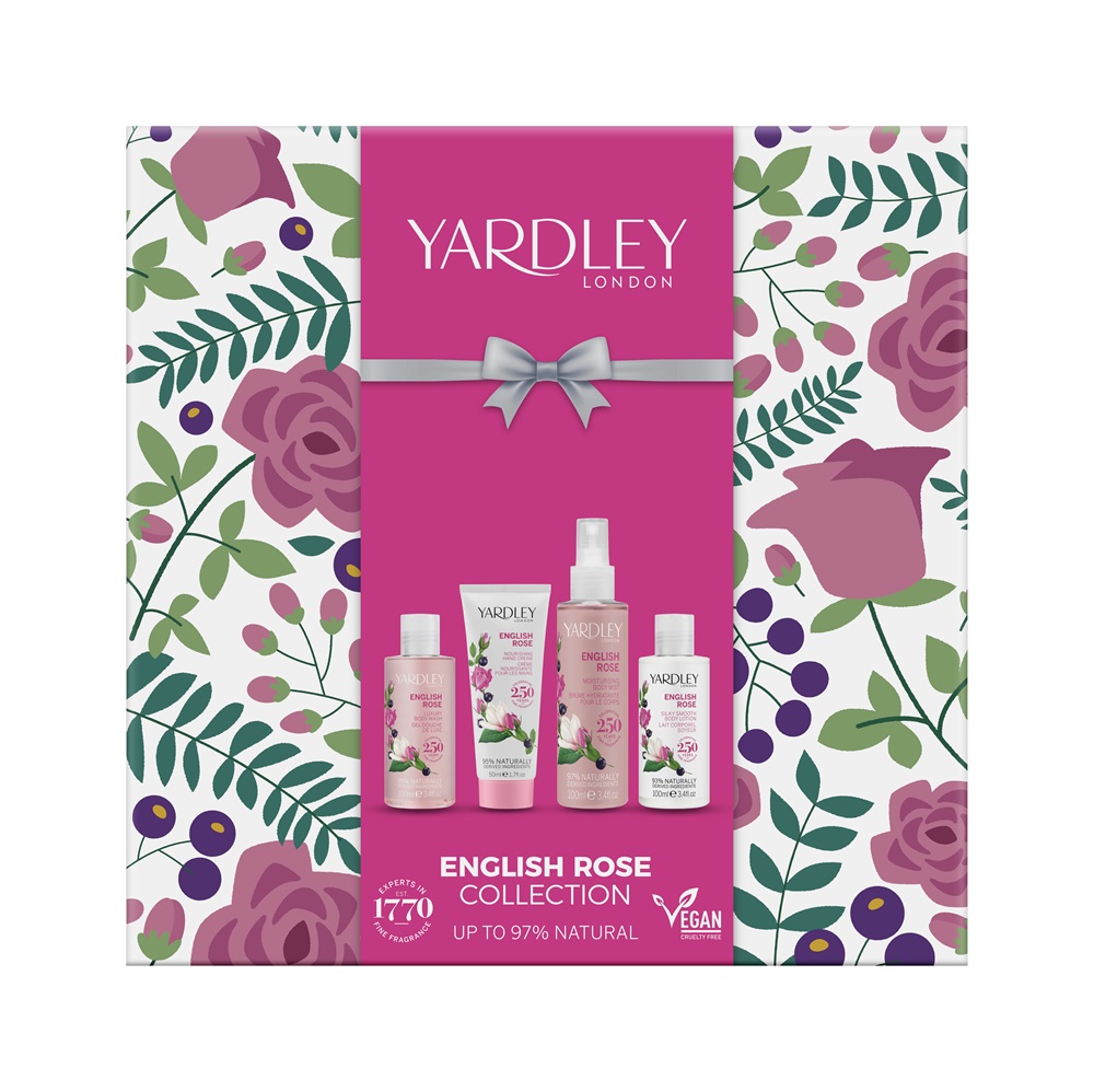 Yardley London Bad- & Körper-Set English Rose 4-teilig