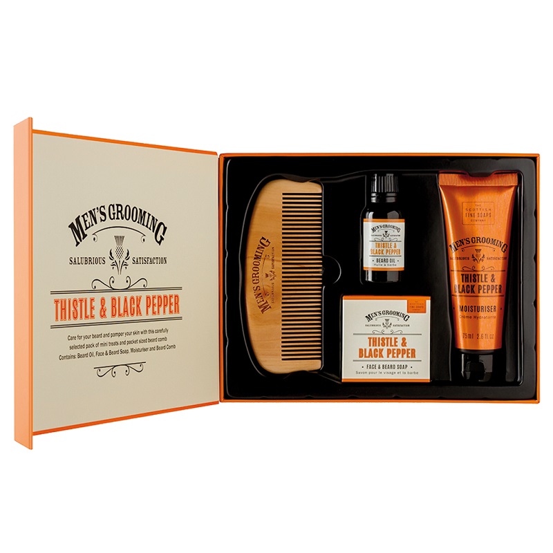 Scottish Fine Soaps Gesichts- & Bartpflegeset Men's Grooming 4-teilig