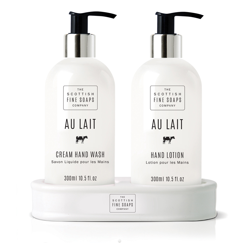 Scottish Fine Soaps Flüssigseife & Handlotion Au Lait je 300ml