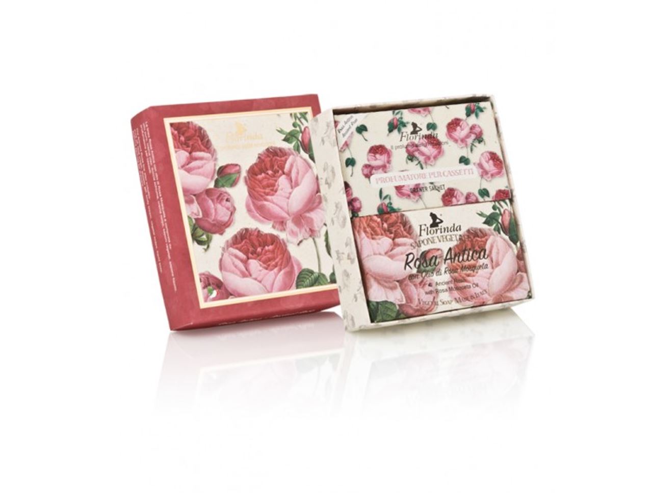 Florinda Geschenkset Seife & Duftsachets Rosa Antica