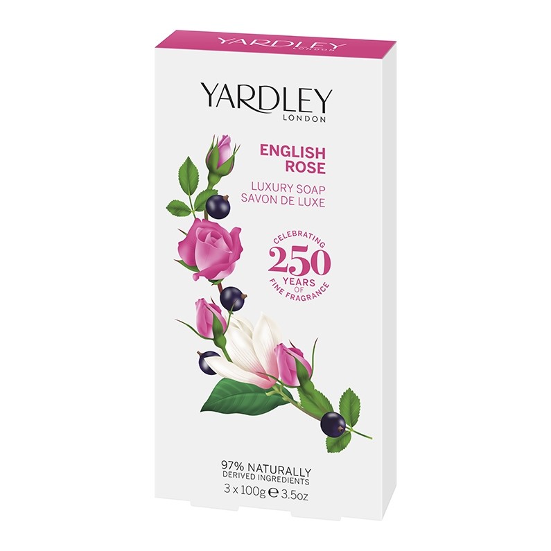 Yardley London Luxusseife English Rose 3 x 100g