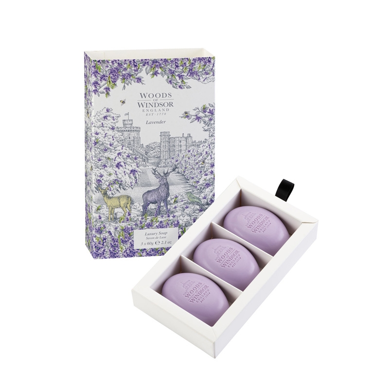 Woods of Windsor Gästeseifen Lavendel 3 x 60g