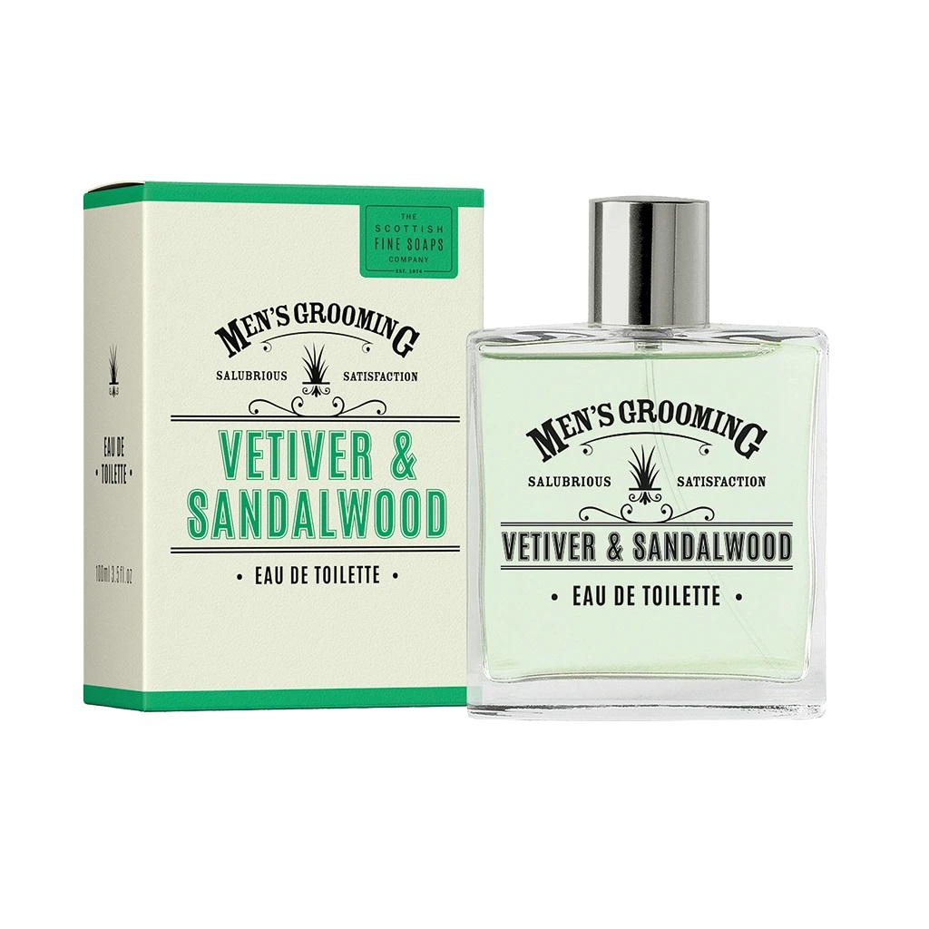 Scottish Fine Soaps Eau de Toilette Vetiver & Sandalwood 100ml